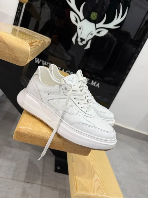 Men’s white  Sneakers leather 100% Urban Sneakers